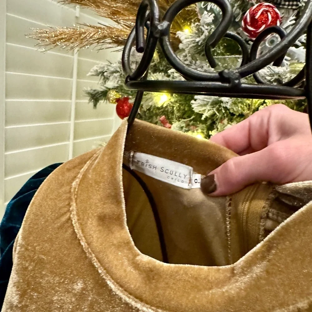 Trish Scully kids velvet Christmas dress